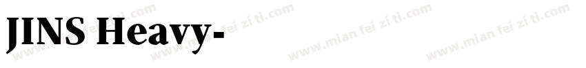 JINS Heavy字体转换